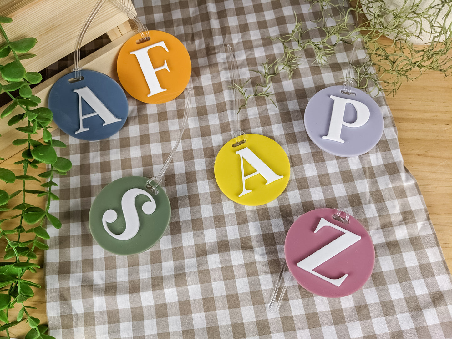 Acrylic Circle Bag Tag