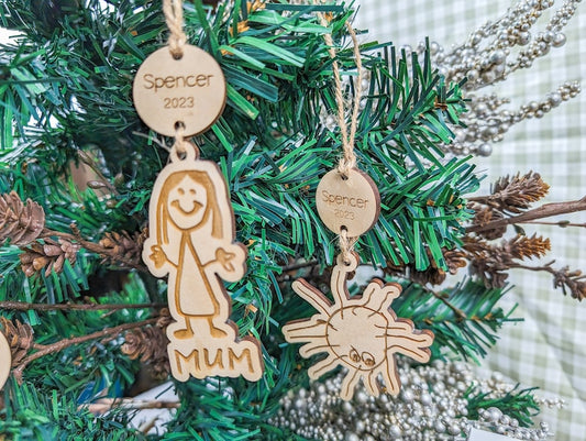 Kids Artwork Ornament