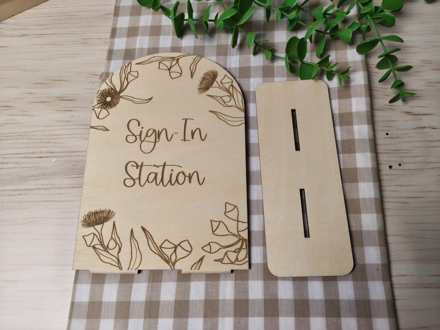 Wooden Table Sign