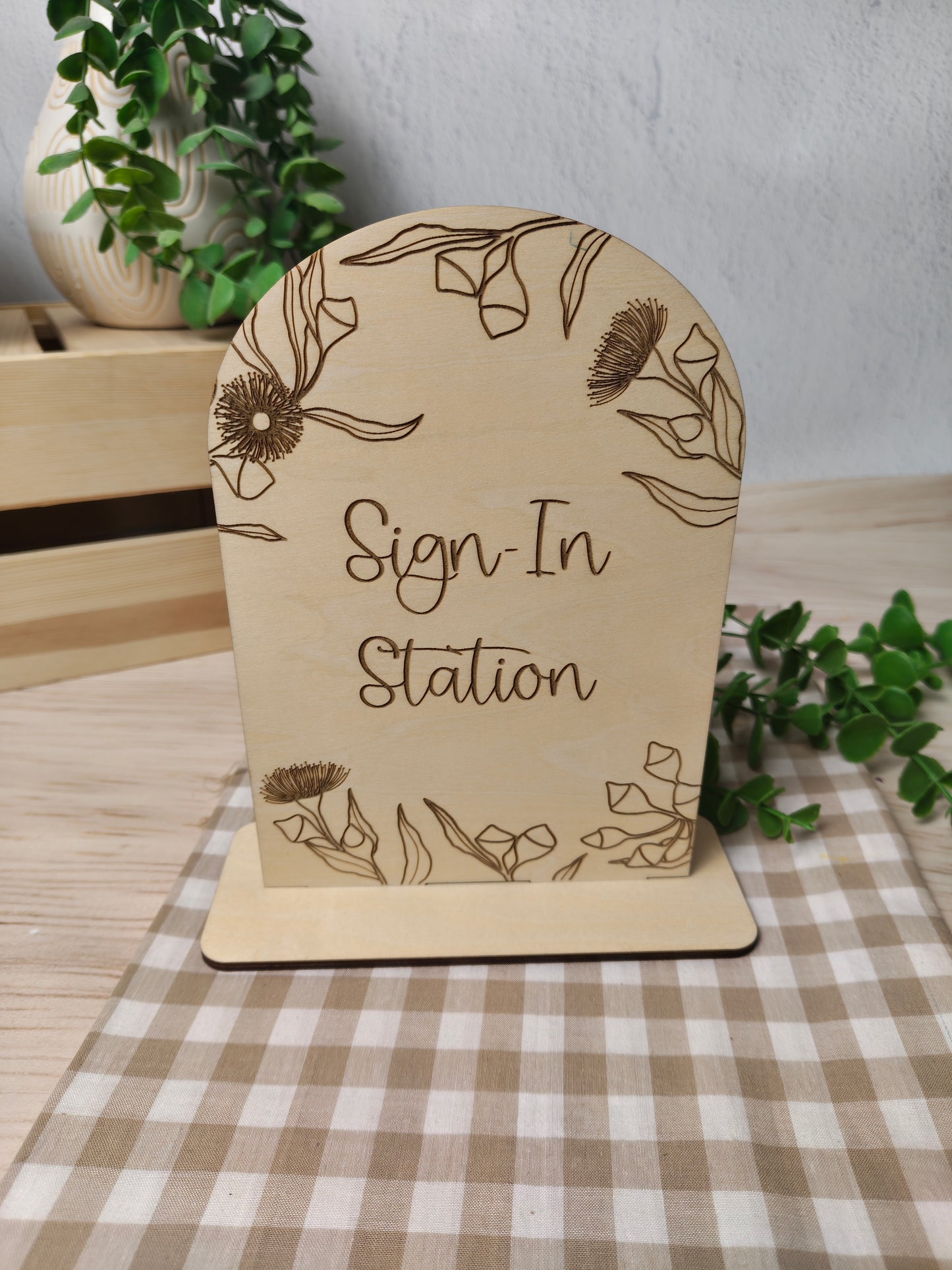 Wooden Table Sign